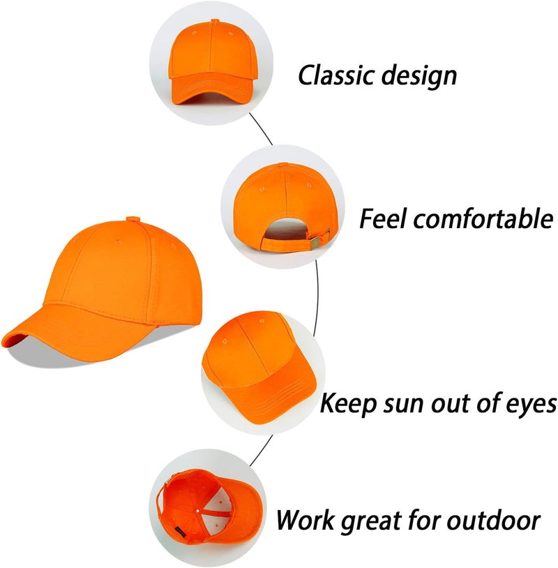 LANGZHEN Unisex Baseball Cap 100% Cotton Fits Men Women Washed Denim Adjustable Dad Hat - Image 3