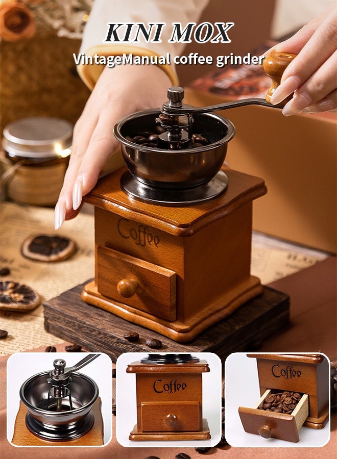 مجموعة سلة هدايا صانعة القهوة 8 في 1 مع صندوق هدايا، مجموعة مطحنة قهوة مع كوب قهوة من الفولاذ المقاوم للصدأ، مجموعة ملحقات تحضير القهوة يدويًا لمحبي القهوة، هدية عيد الميلاد والذكرى السنوية والعطلات - Image 3