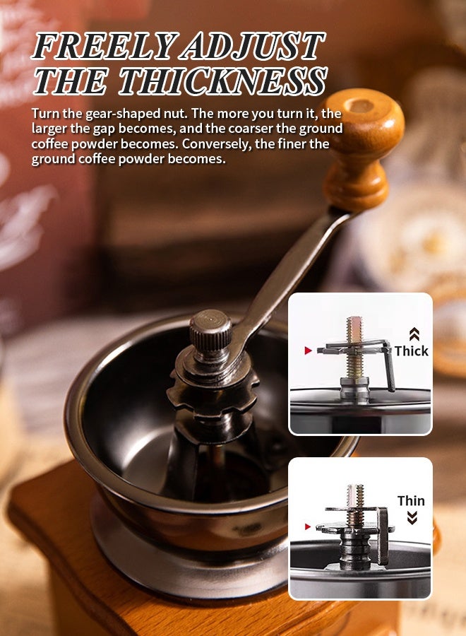 مجموعة سلة هدايا صانعة القهوة 8 في 1 مع صندوق هدايا، مجموعة مطحنة قهوة مع كوب قهوة من الفولاذ المقاوم للصدأ، مجموعة ملحقات تحضير القهوة يدويًا لمحبي القهوة، هدية عيد الميلاد والذكرى السنوية والعطلات - Image 4