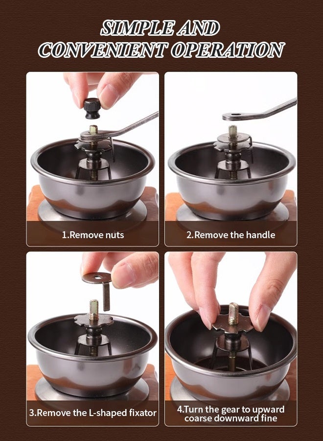 مجموعة سلة هدايا صانعة القهوة 8 في 1 مع صندوق هدايا، مجموعة مطحنة قهوة مع كوب قهوة من الفولاذ المقاوم للصدأ، مجموعة ملحقات تحضير القهوة يدويًا لمحبي القهوة، هدية عيد الميلاد والذكرى السنوية والعطلات - Image 5