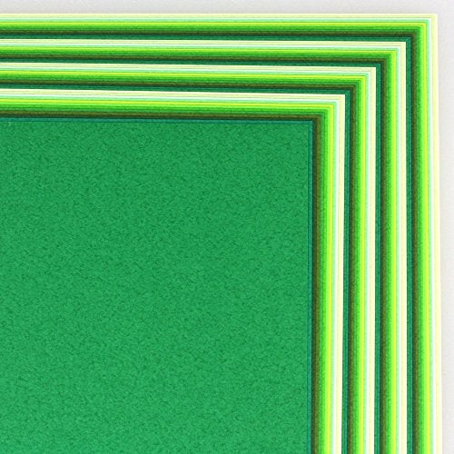 TOYO Tant Origami Paper- 12 Shades of Green 6 Inch Square (Japan import) - Image 3