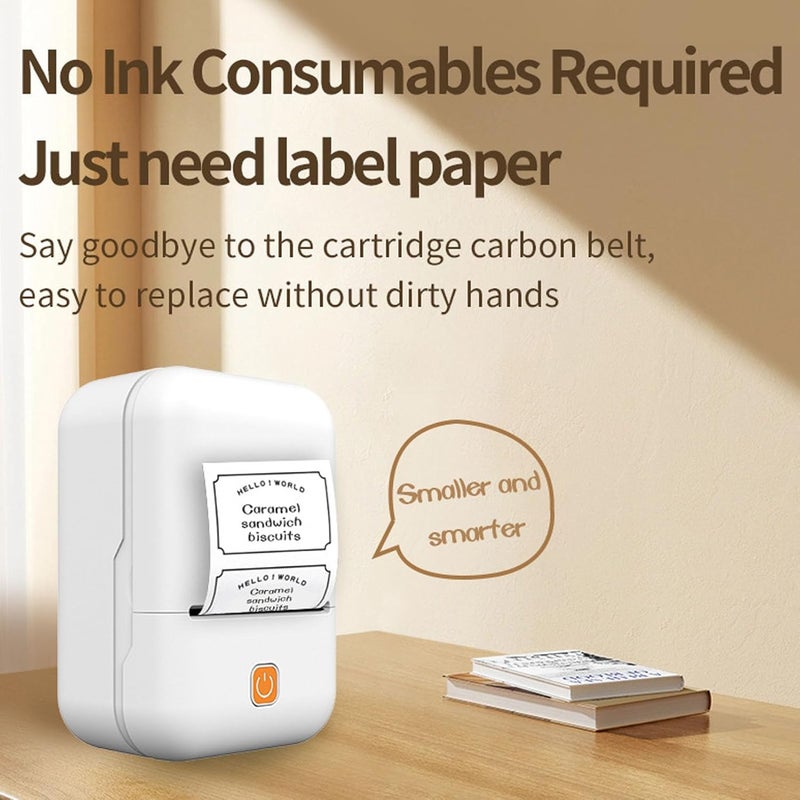 Zopsc Portable Thermal Printer, Wireless Bluetooth Printing Machine for Small Business Address Clothing Mail Barcode Label Mailing Price Tags, Compact 20-50mm Width - Image 2