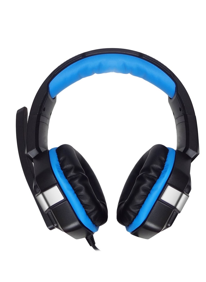 Datazone Wired Gaming Headset with Professional Blue Lighting, Noise Cancelling, and High-Precision Surround Sound – Compatible with PS5, PS4, PC, XBOX – High Quality and Designed for Gaming Enthusiasts - Image 3