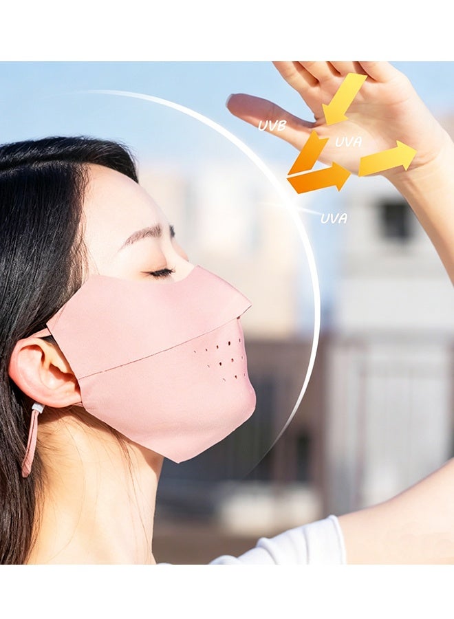 3PCS Ice Silk Sun Protection Face Mask for Women - Image 4
