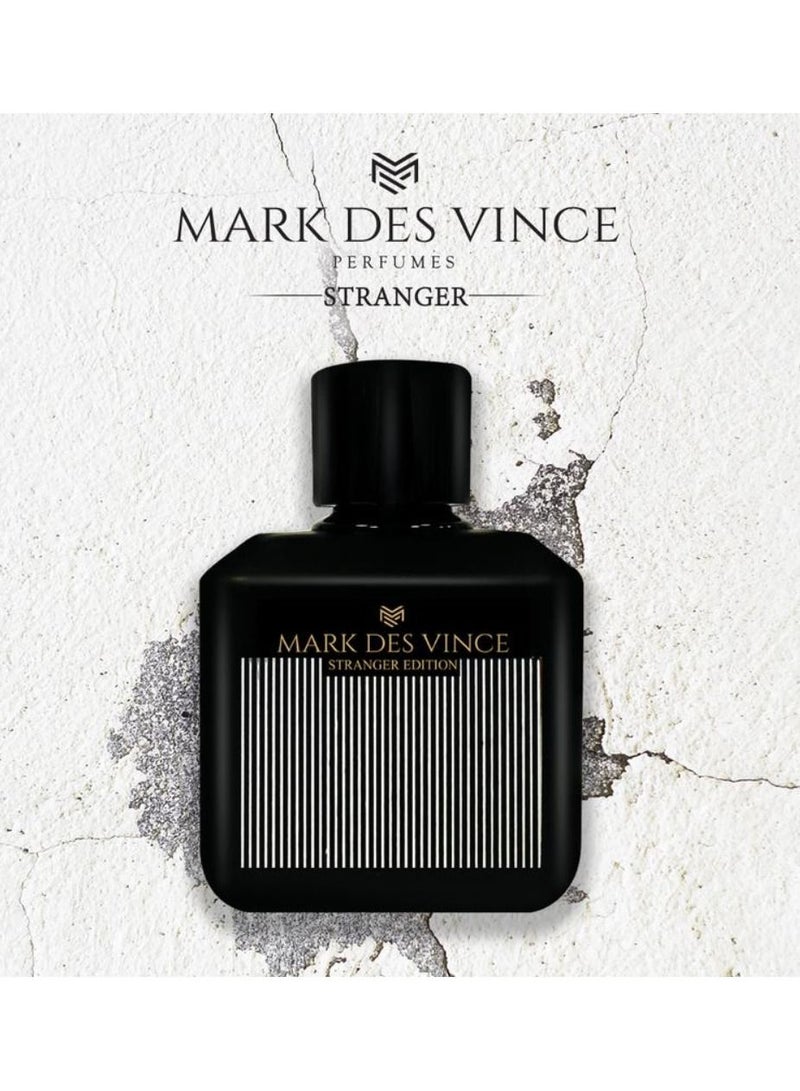 MARK DES VINCE مارك دي فينس سترينجر إديشن إي دي بي للرجال - أو دو بارفان - عطر طويل الأمد للرجال برائحة خشبية عطرية له 100 مل - Image 3
