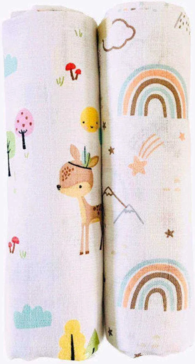 juniperus 2-Piece Multi-Purpose Muslin Blanket