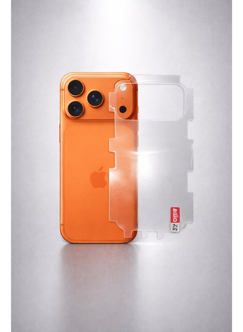 Back & Frame Protector for iPhone 17 Pro Max – Full Protection Against Scratches and Scuffs with a Smooth Feel that Preserves the Phone’s Original Look. - Image 3