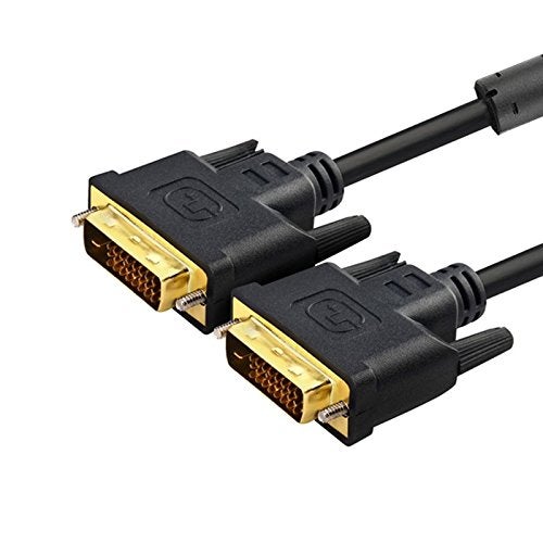 axGear DVI to DVI-D Cable Dual Link Male M/M 1.8m 6ft Video Cord Connector - Image 1