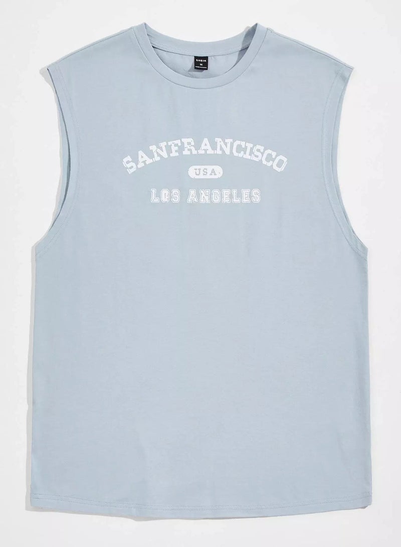 Men Letter Graphic Tank Top - Image 1