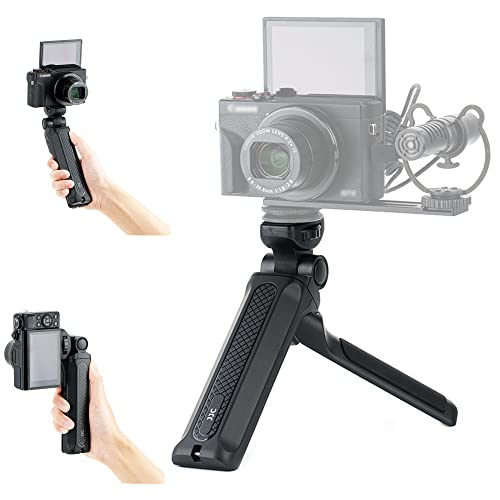 JJC Portable Camera Mini Shooting Grip Tripod for Sony ZV-E10 ZV-1 A6700 A6600 A6500 A6400 A6300 A6100 A7C RX100VII for Canon R7 R10 R50 R100 M200 M6 M50 Mark II G7XIII for Panasonic G85 for Nikon Z50 Z30 - Image 1
