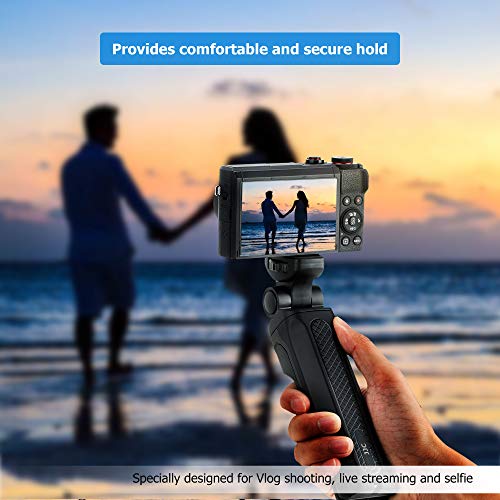 JJC Portable Camera Mini Shooting Grip Tripod for Sony ZV-E10 ZV-1 A6700 A6600 A6500 A6400 A6300 A6100 A7C RX100VII for Canon R7 R10 R50 R100 M200 M6 M50 Mark II G7XIII for Panasonic G85 for Nikon Z50 Z30 - Image 3