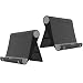 VOVIGGOL 2 Pack Cell Phone Stand for Desk Foldable Cell Phone Holder Mobile Stand Phone Dock Adjustable Tablet Stand Holder Compatible with iPhone 16 15 14 13 12 11 Pro Max iPad Samsung Black - Image 2