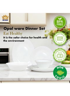 Melrich Melrich 50 Piece Opalware Dinnerware Set  - Image 2