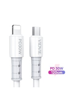 Vidvie Type-c To Lightning Cable, 1.2 Meter, White -CB4020c&i