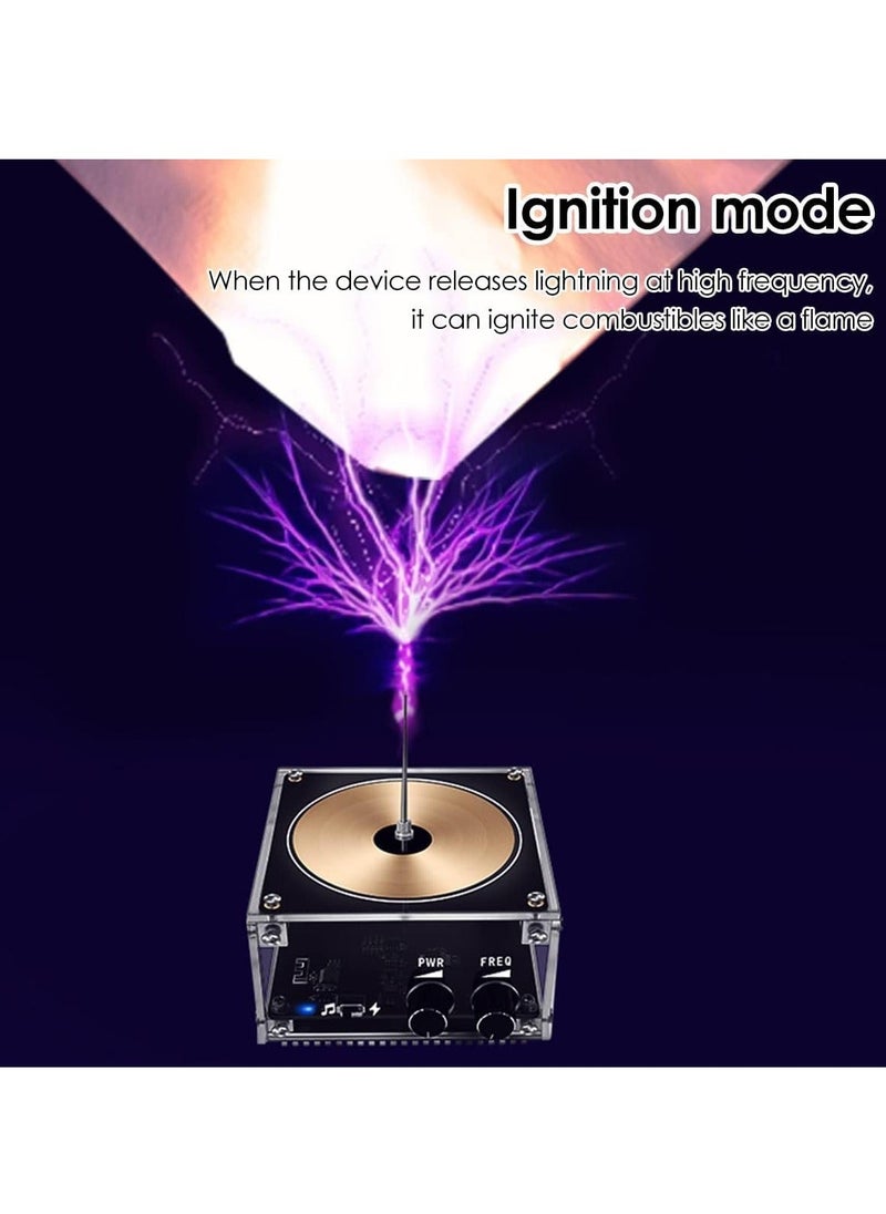 Generic - Musical Tesla Coil Kit, Solid State Music Tesla Coil, Touchable Artificial Lightning Spark Gap Arc Generator Multifunctional Desktop Toy Science Teaching Experiment Model for Birthday Gift - Image 1