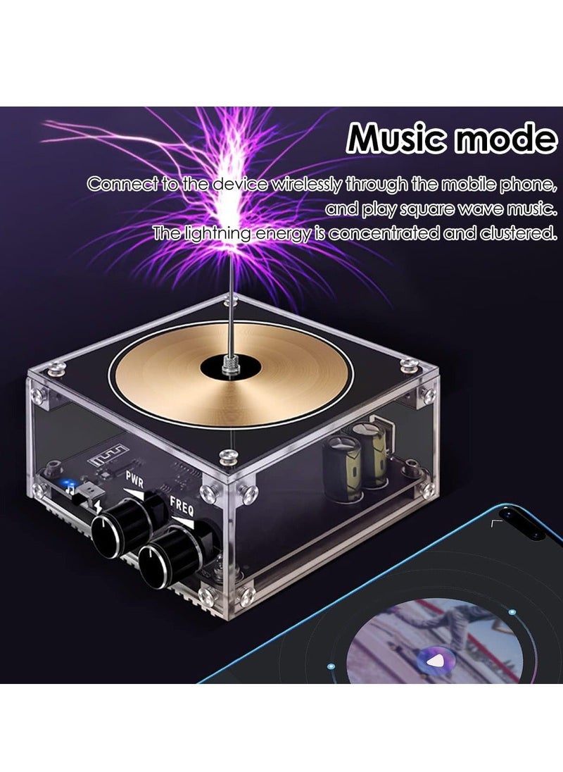 Generic - Musical Tesla Coil Kit, Solid State Music Tesla Coil, Touchable Artificial Lightning Spark Gap Arc Generator Multifunctional Desktop Toy Science Teaching Experiment Model for Birthday Gift - Image 1