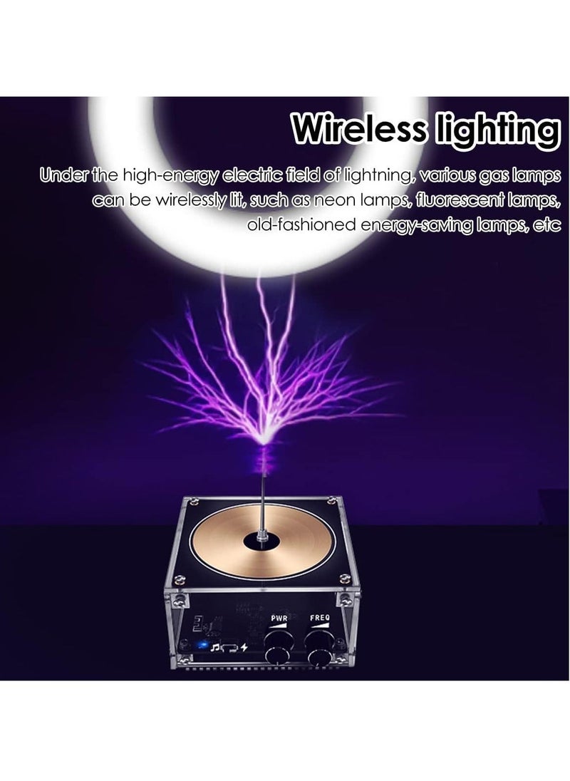 Generic - Musical Tesla Coil Kit, Solid State Music Tesla Coil, Touchable Artificial Lightning Spark Gap Arc Generator Multifunctional Desktop Toy Science Teaching Experiment Model for Birthday Gift - Image 1