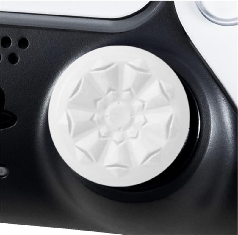 YARDHOBI FPS Freek Galaxy White for PlayStation 4 (PS4) and PlayStation 5 (PS5), Performance Thumbsticks, Controller Joystick Cap Covers, Thumbstick Extender for PS5 (1 High-Rise, 1 Mid-Rise) - Image 4