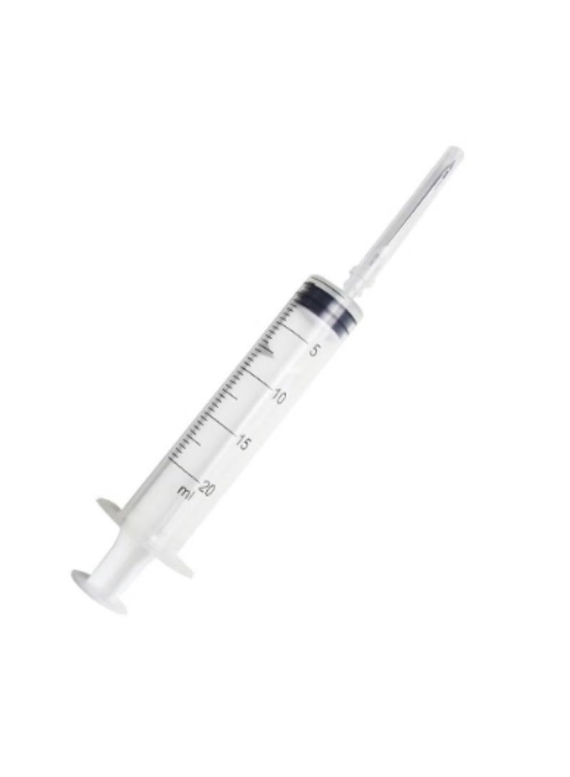 SKYLINE Pack of 5 Medical Plastic Disposable Syringe 20ML With Needle - Image 2