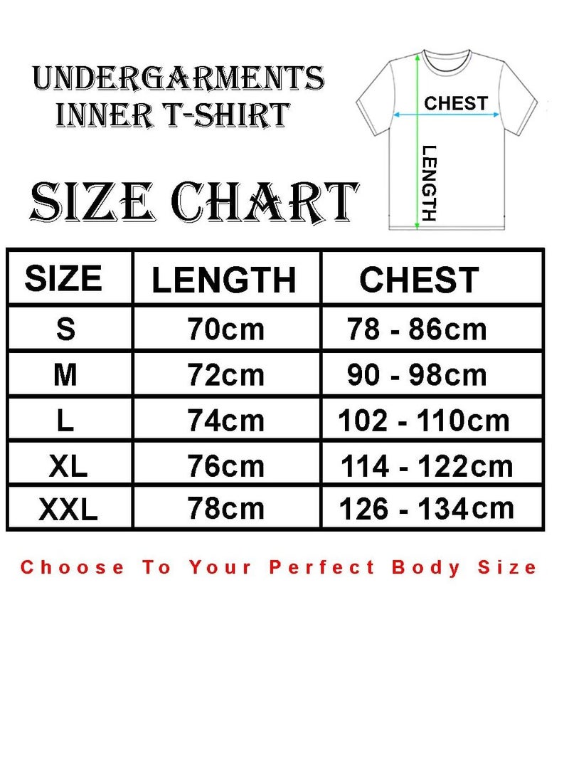 DNA - Plain White Round Neck Underwear T-Shirt for Men - Image 1