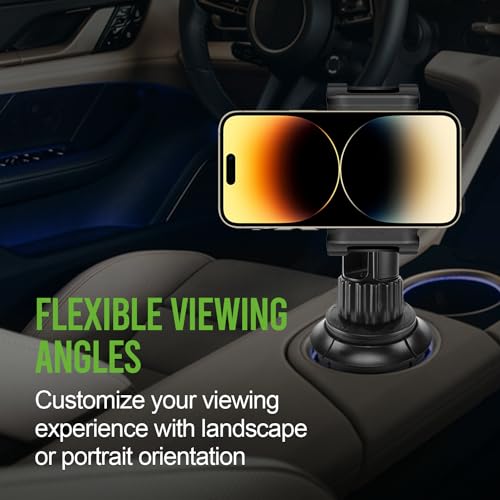 Cellet Car Phone Holder Mount, Car Cup Phone Holder Mount, Compatible with Apple iPhones, Samsung Galaxy, Motorola Moto Google Pixel Smartphones (Fits for Tesla Model 3 Y S X) 6.5-Inch - Image 5