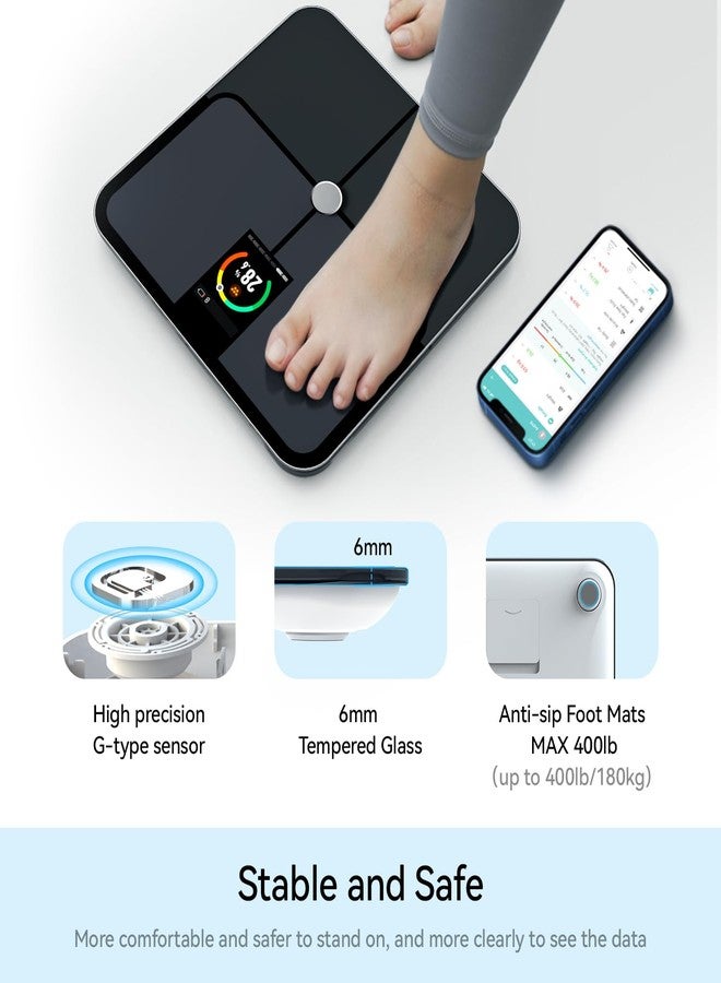 YOUSA Smart Scale, High Accurate Body Fat Scale with TFT LCD, Bathroom Scale for Body Weight, 16 Body Composition Digital Bluetooth Weight Scale with Fitness App - Image 5