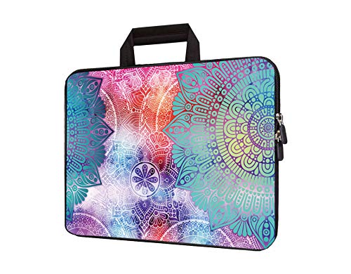 11" 11.6" 12" 12.1" 12.5" inch Laptop Carrying Bag Chromebook Case Notebook Ultrabook Bag Tablet Cover Neoprene Sleeve Fit Apple MacBook Air Samsung Google Acer HP DELL Lenovo Asus (Beautiful Mandala)