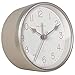 Presentime PresenTime & Co 4" Chic Home Tabletop Alarm Clock, Silent no Ticking, Warm Gray and Chic Silver Finish - Image 2