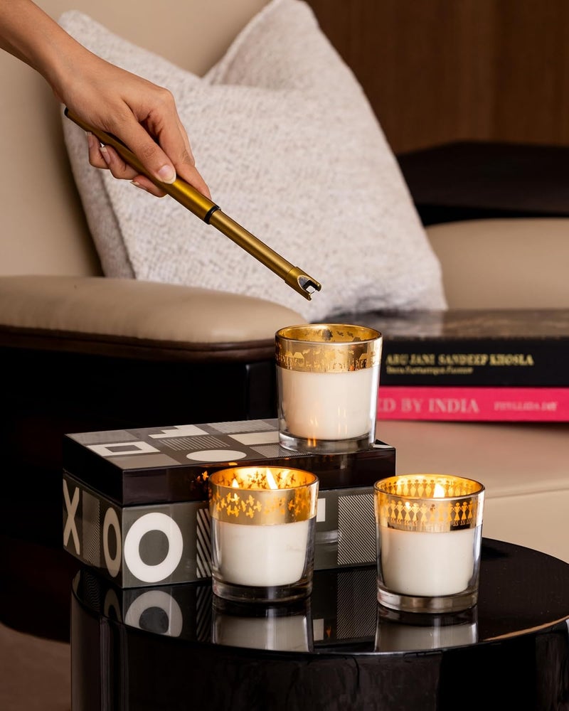 SEVA HOME Enchante Candle Dil Se Saffron Silk Dance Luxury Gifting 25 Hour Burn Premium Soy Wax Premium Home Decor Long Lasting - Image 4