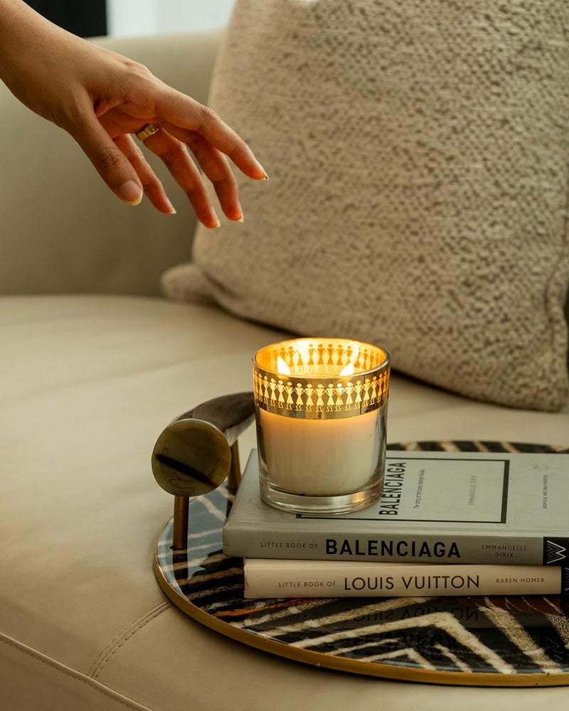 SEVA HOME Enchante Candle Dil Se Saffron Silk Dance Luxury Gifting 25 Hour Burn Premium Soy Wax Premium Home Decor Long Lasting - Image 3