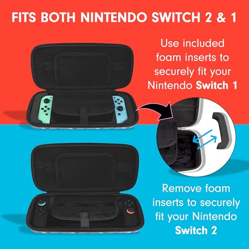 Sonix x Sanrio Carrying Case for Nintendo Switch 2 (2025), Protective Travel Case with Game Cartridge Storage | Hello Kitty Butterfly - Image 2