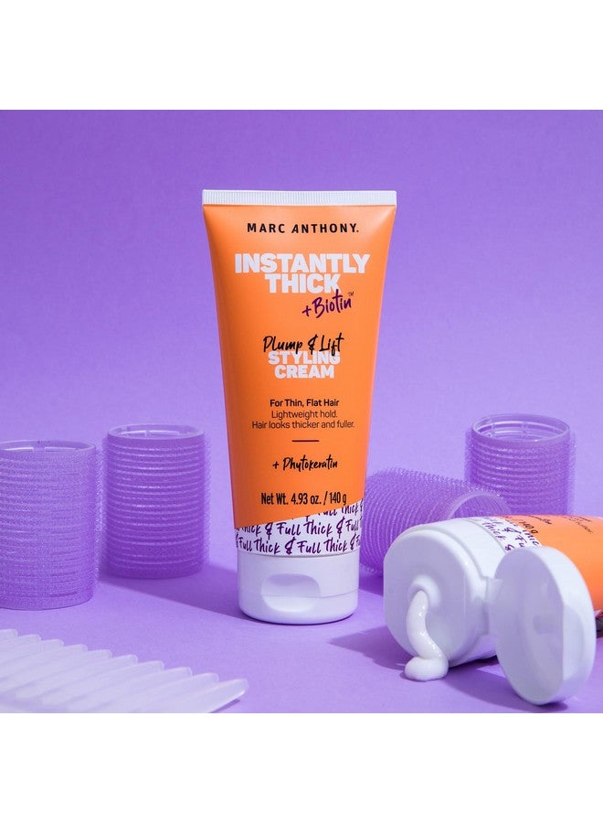 مارك أنتوني كريم تصفيف الشعر من مارك أنتوني، كريم تكثيف فوري للشعر بالبيوتين وفيتامين E، ثبات خفيف لشعر أكثر كثافة وامتلاءً، منتج لزيادة كثافة الشعر الخفيف والمسطح - Image 3