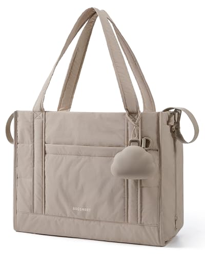 BAGSMART Diaper Bag Tote Puffer Tote Bag Lightweight Baby Bag with Insulated Pockets Pacifier Case Stylish Multifunctional Hospital Bag for Labor and DeliveryTravelWork - Image 1