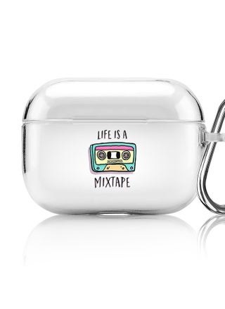 Classic Clear printed Case for Apple AirPods Pro 2nd Generation Thin Transparent Cover [Designed for Apple AirPods Pro 2nd Generation] - Life is a mixtape - pzsku/ZE5E3258479570D331EC1Z/45/_/1697116358/2520af8b-eb9e-4944-beb1-2e5ff5849efc