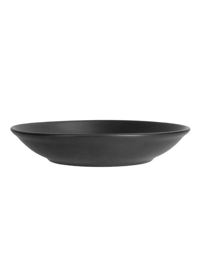 طبق ميلامين أسود 35 سم   مقاوم للكسر - Image 2