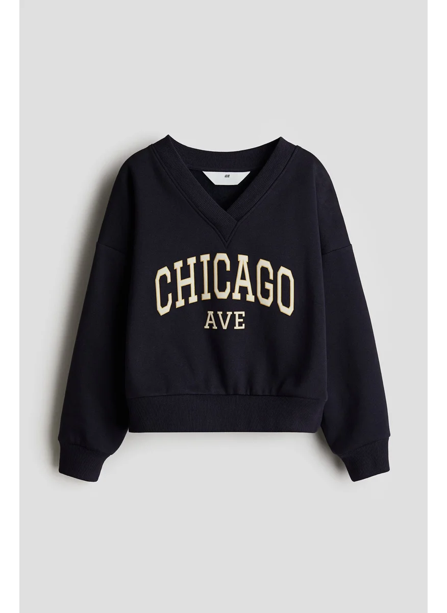 H&M V-Neck Sweatshirt