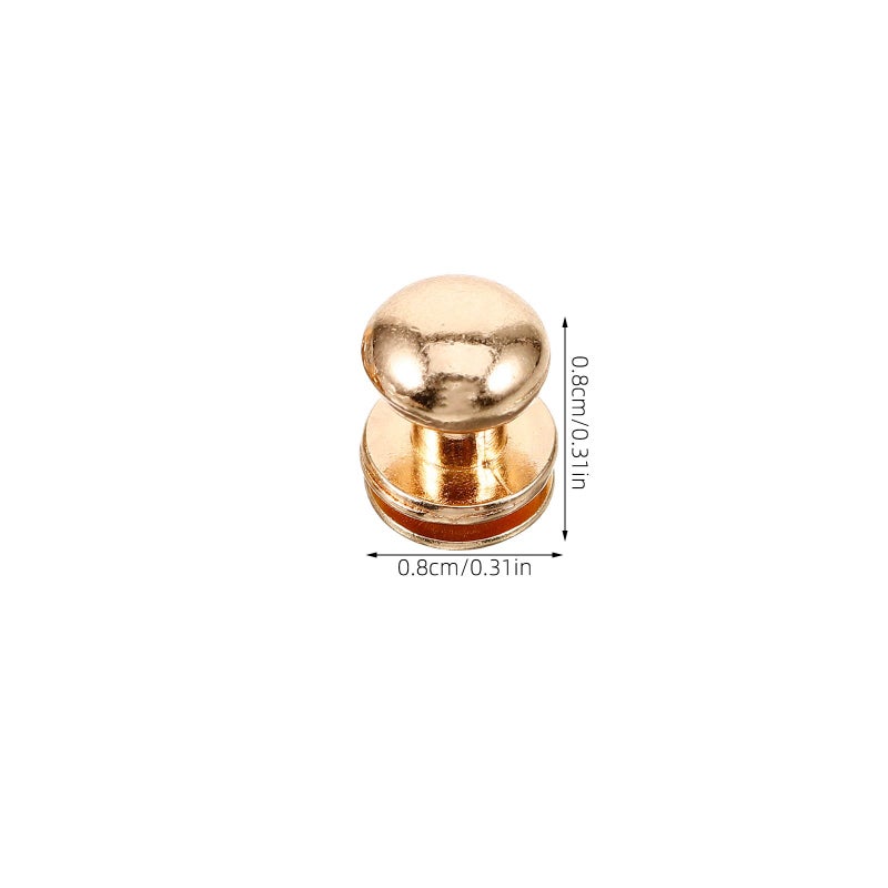 Zinc Alloy Gold Round Knobs 50pcs Mini Furniture Pulls for Cabinet Drawer Handles - Image 3