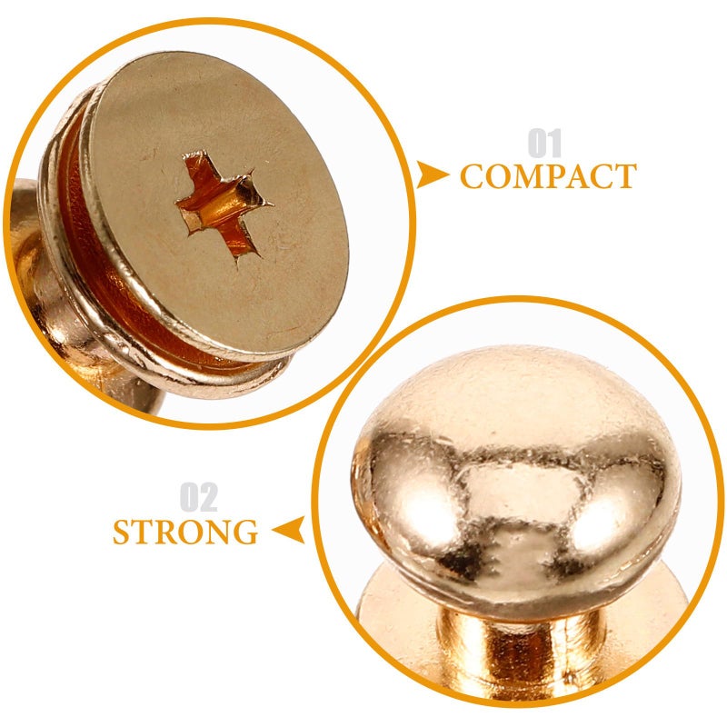 Zinc Alloy Gold Round Knobs 50pcs Mini Furniture Pulls for Cabinet Drawer Handles - Image 4