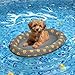 Pet Soft Dog Float Raft Inflatable Dog Swimming Float for Summer Small Grey - Image 3