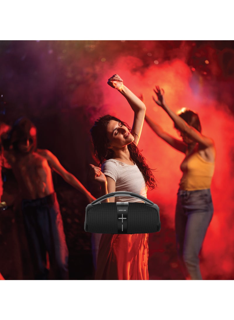 GREEN LION Parma Pro Wireless Speaker / Dual TWS 40W Output / 4000mAh Battery / JL 5.2 Bluetooth / RGB Lighting / Immersive Audio and Outdoor Adventures - Grey - Image 3