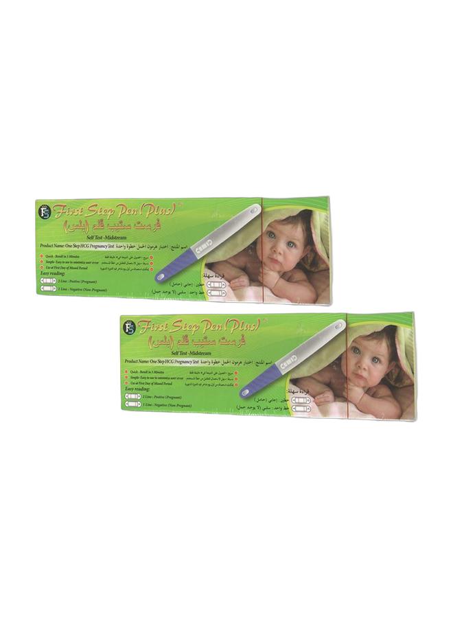 First Step Bundle x 2 First Step Pen Plus – One Step HCG Pregnancy Test Self Test Midstream - Image 1