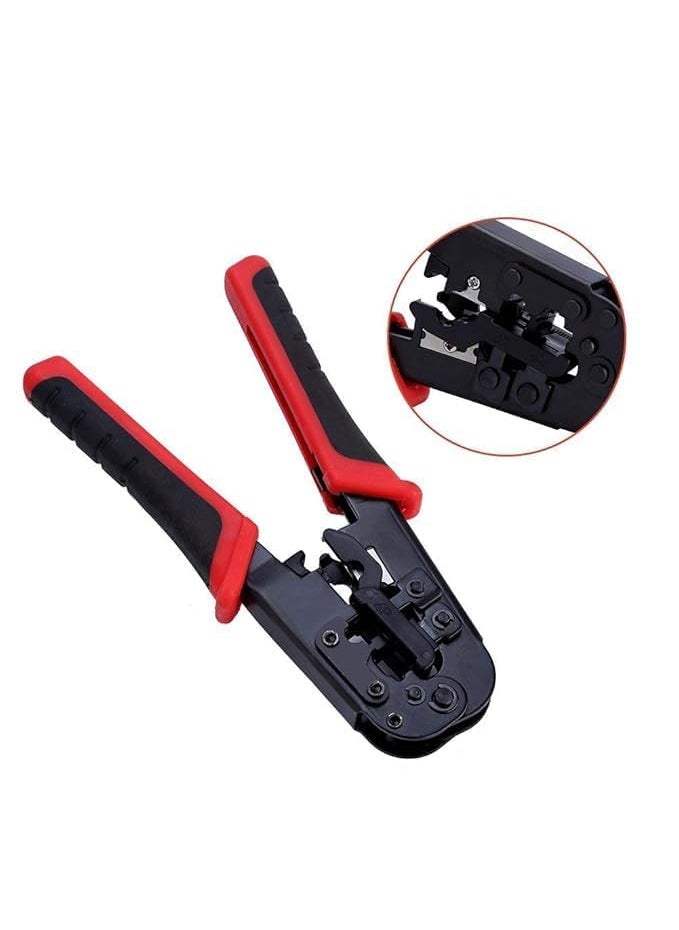 Towjug RJ45 Ethernet Crimping Tool Kit RJ11 6PRJ12 8PRJ45 Crimper Wire Stripper Cable Cutter