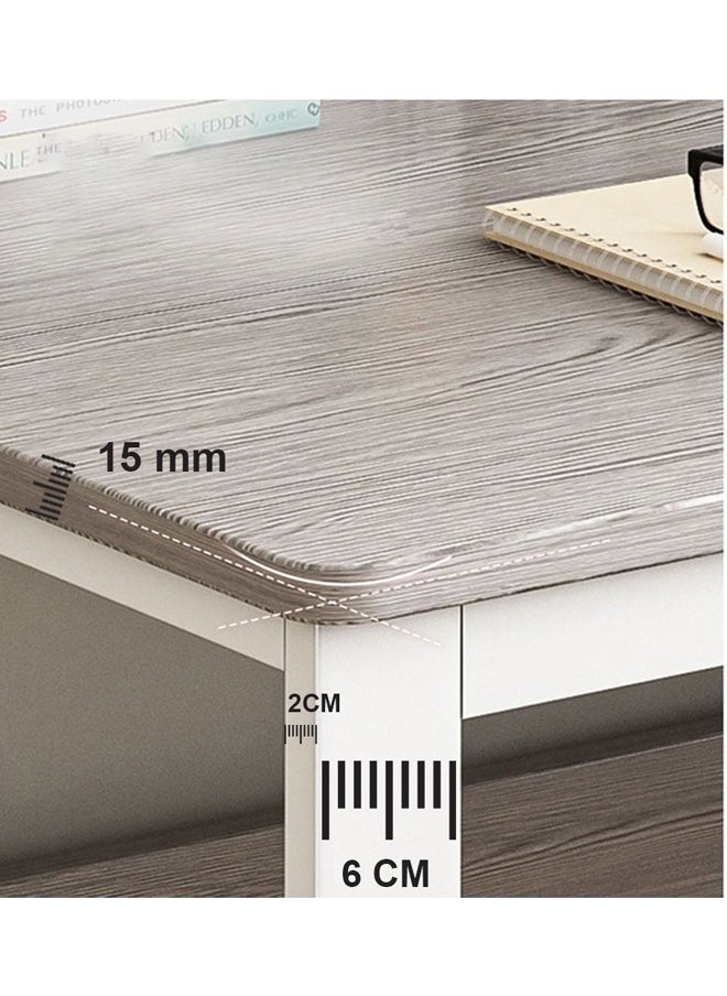 Multifunctional Computer Table And Office Desk With 3 Drawers 140 CM