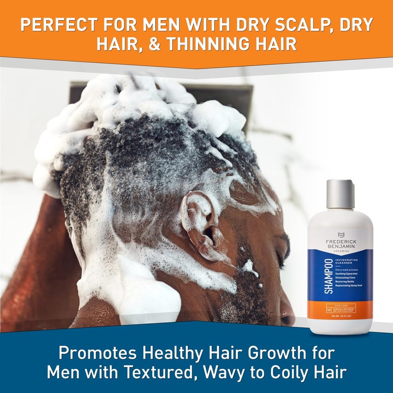 Frederick Benjamin Shampoo, with Natural Oils, Cleanses & Hydrates Dry Scalp & Hair, 12oz - Image 2