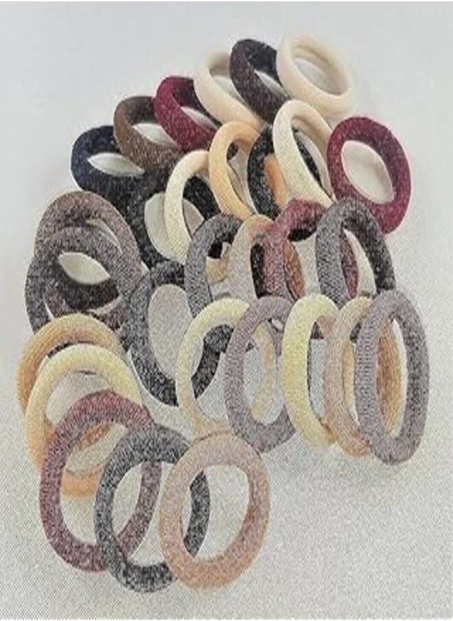 CKK Hair Ties 2.5 Cm - Elastic - Multi Color - Set Of 30 