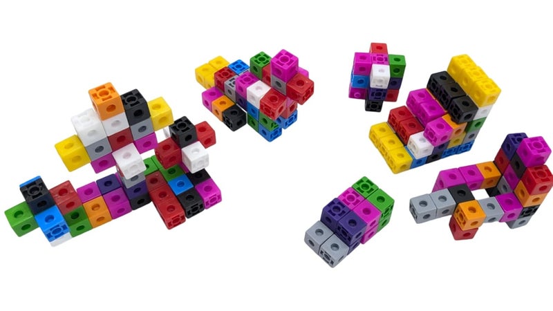 StepsToDo 100 Unifix Linking Math Cubes – 2CM Snap Counting Cubes in 10 Colors – Interlocking Math Manipulatives for Kids with Activity Booklet – Perfect for Counting, Sorting & Early Math Skills - Image 5