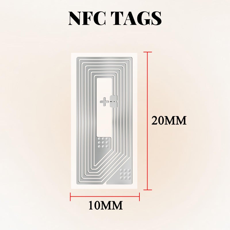 Timeskey NFC 50 Pcs NFC Tags Sticker Waterproof NFC Stickers Clear NFC Stickers NTAG213 NFC Chip Micro NFC ï¼Œ137 Bytes Memoryï¼ŒCompatible with All NFC-Enabled Smartphones and Devices ï»¿ - Image 2