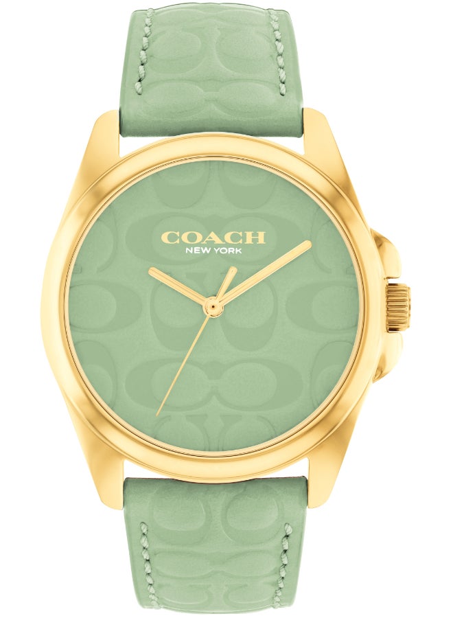 COACH Women's Green Dial Analog Quartz Watch 36 mm -  14504279 