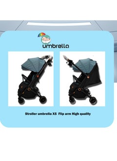 umbrella Stroller umbrella X5  flip arm High quality-Mint green  - Image 3