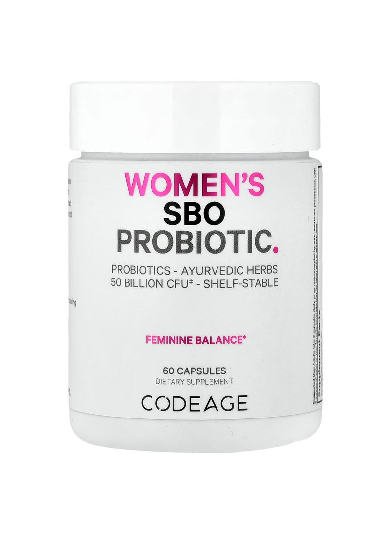 Codeage Women's SBO Probiotic, 60 Capsules